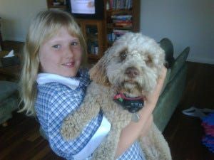 Ella and our dog Molly