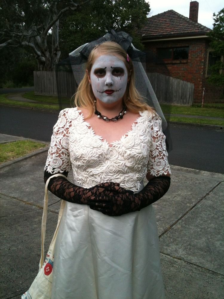 Halloween - I knew Karina's wedding dress would be useful again one day