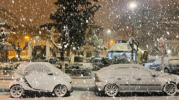 Week 76 - Snow in Athens!
